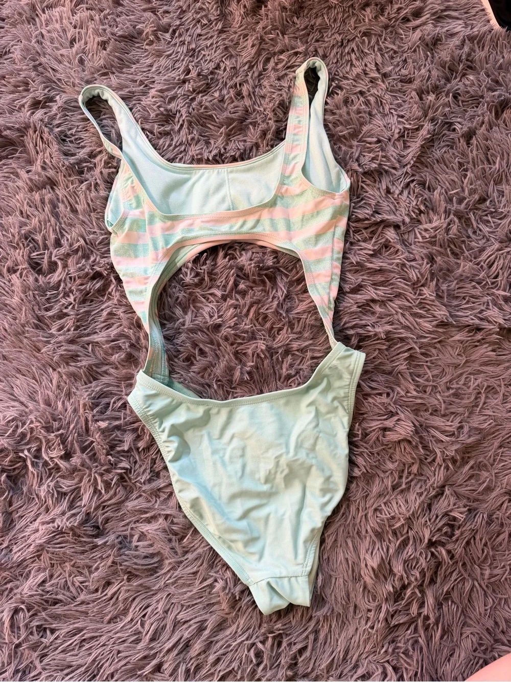Salt Life blue and White Striped One-Piece Cutout Swimsuit